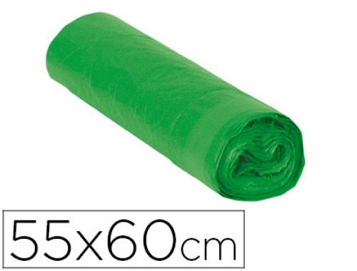 Saco de lixo domestico verde com auto fecho 55 x 60 cm rolo de 15 bolsas , Branca , 76255 , 18412723442903